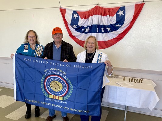 Honorary Partner ceremony for CA VVA Chapter 223 by the CA Chief Solano Chapter NSDAR.